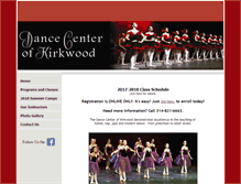 Tablet Screenshot of dancecenterkirkwood.com